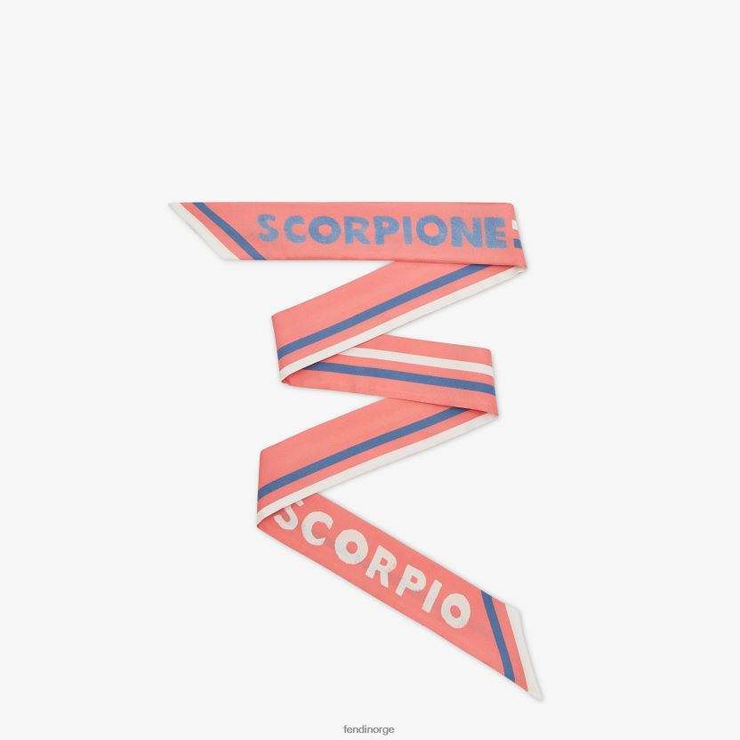 Fendi kvinner innpakket silkebandeau NXB4XN108 rosa tilbehør