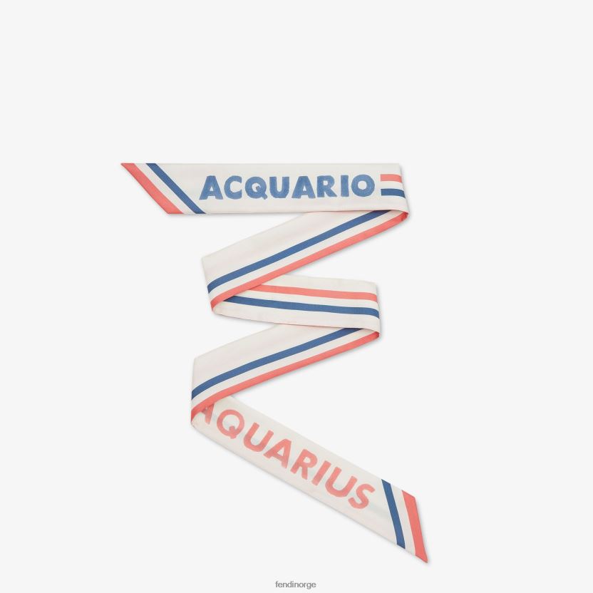 Fendi kvinner innpakket silkebandeau NXB4XN111 hvit tilbehør