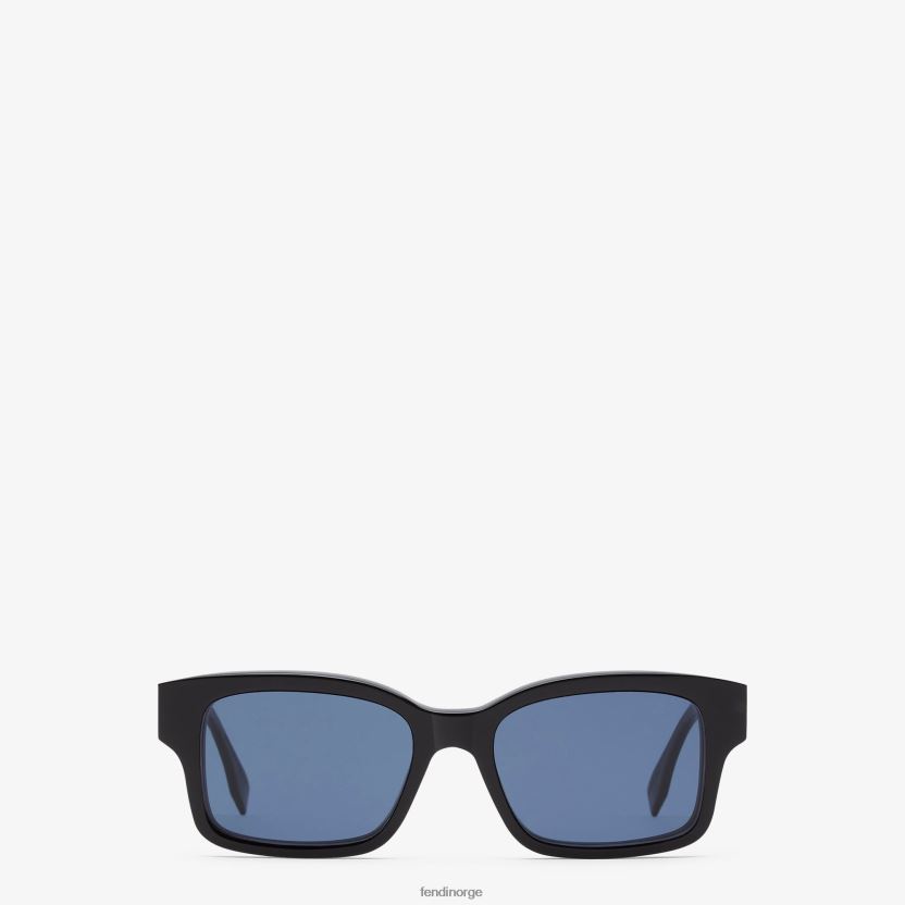 Fendi kvinner acetatsolbriller med lav bridgepassform NXB4XN356 svart tilbehør