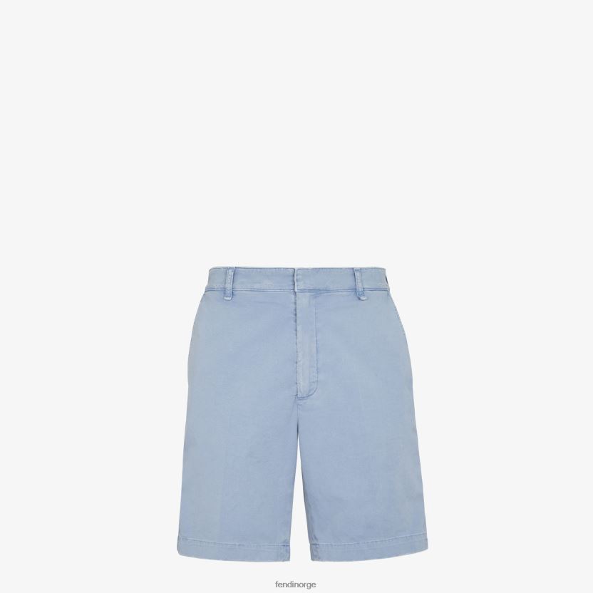 Fendi menn gabardinbukser NXB4XN1961 lyse blå klær