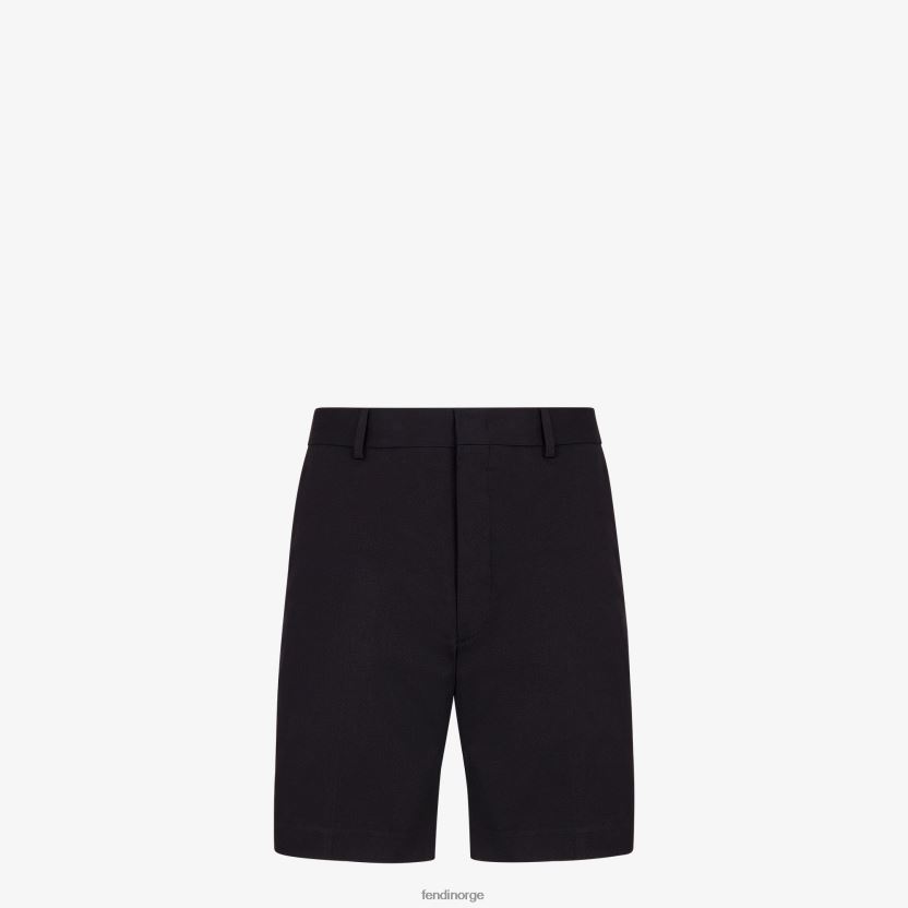 Fendi menn gabardinbukser NXB4XN2144 svart klær