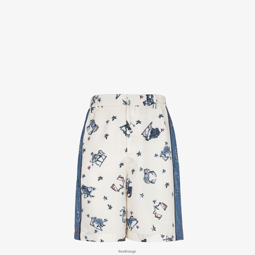 Fendi menn silkebukser NXB4XN1954 flerfarget klær