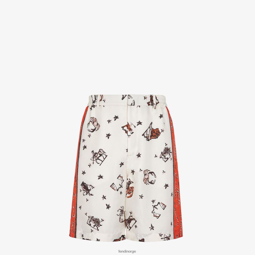 Fendi menn silkebukser NXB4XN1980 flerfarget klær