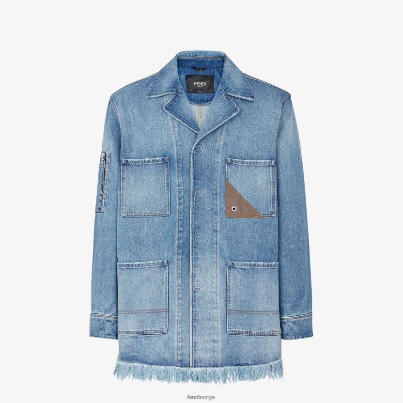 Fendi menn dongerijakke NXB4XN2020 blå klær