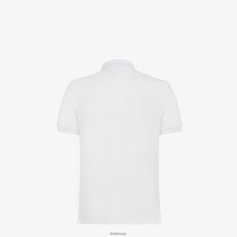 Fendi menn bomulls poloskjorte NXB4XN2131 hvit klær