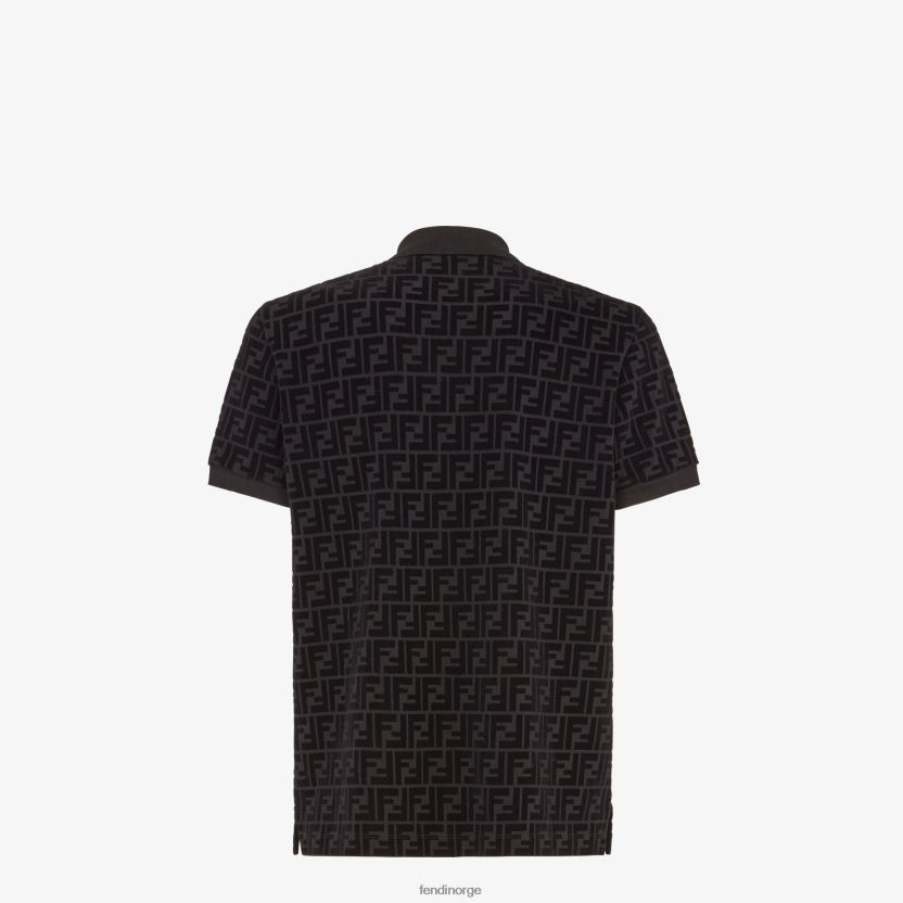 Fendi menn jersey poloskjorte NXB4XN2035 svart klær