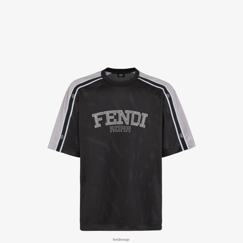Fendi menn tech mesh t-skjorte NXB4XN1944 grå klær