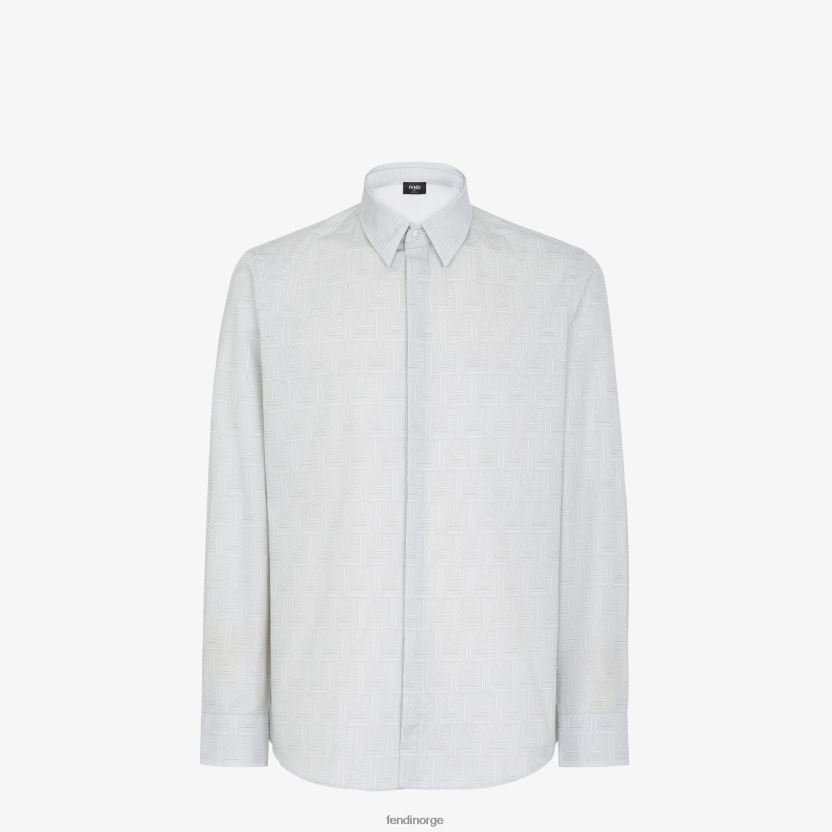 Fendi menn bomullsskjorte NXB4XN1979 beige klær