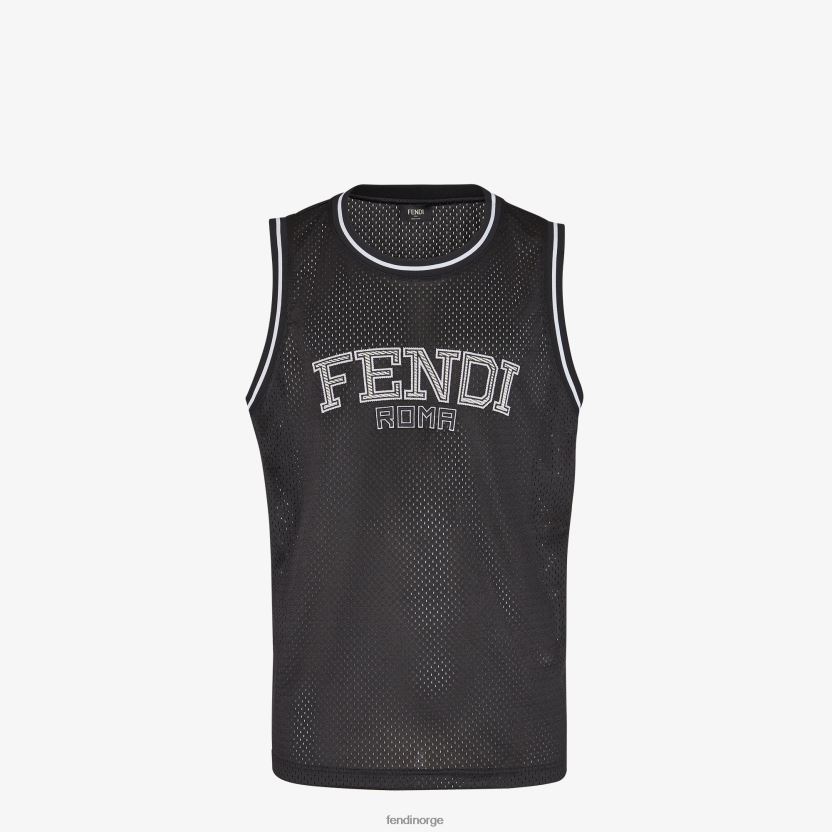 Fendi menn tech mesh vest NXB4XN2189 svart klær