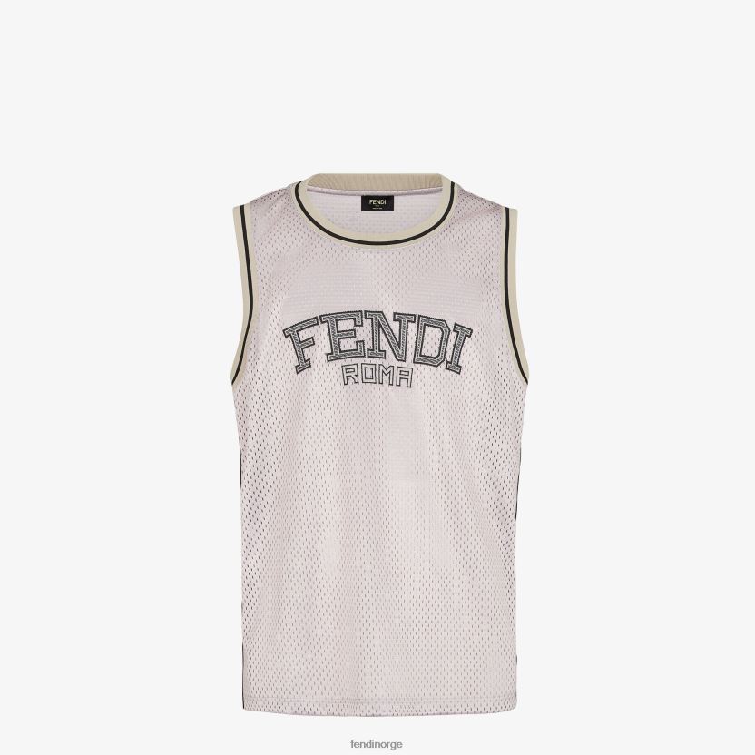 Fendi menn tech mesh vest NXB4XN2190 hvit klær