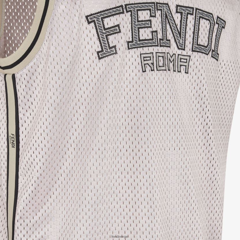 Fendi menn tech mesh vest NXB4XN2190 hvit klær