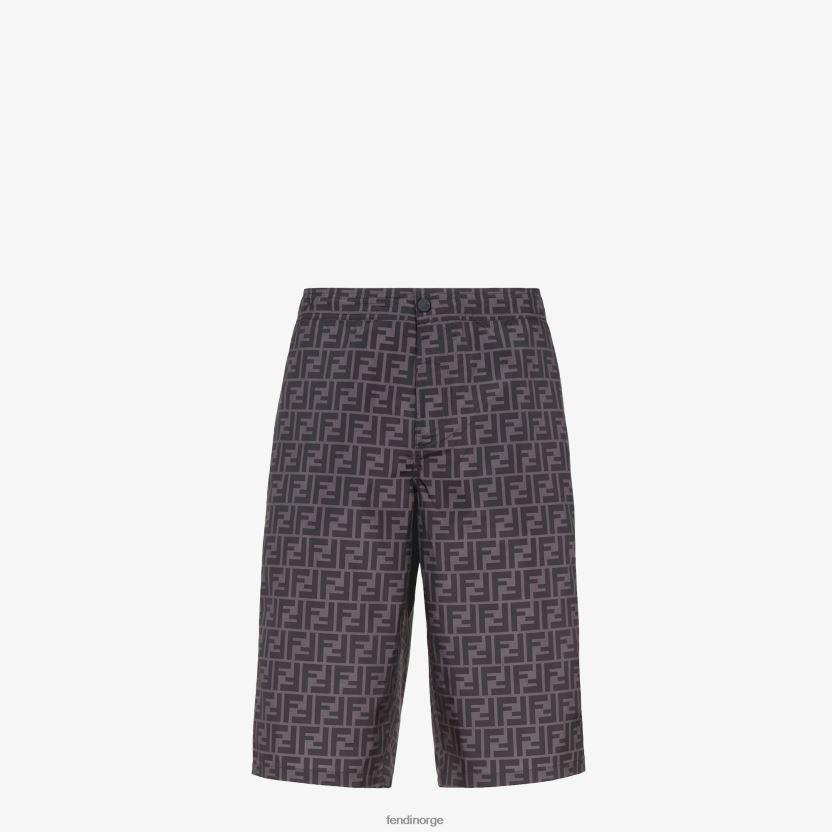Fendi menn nylon bermudaer NXB4XN2117 svart klær