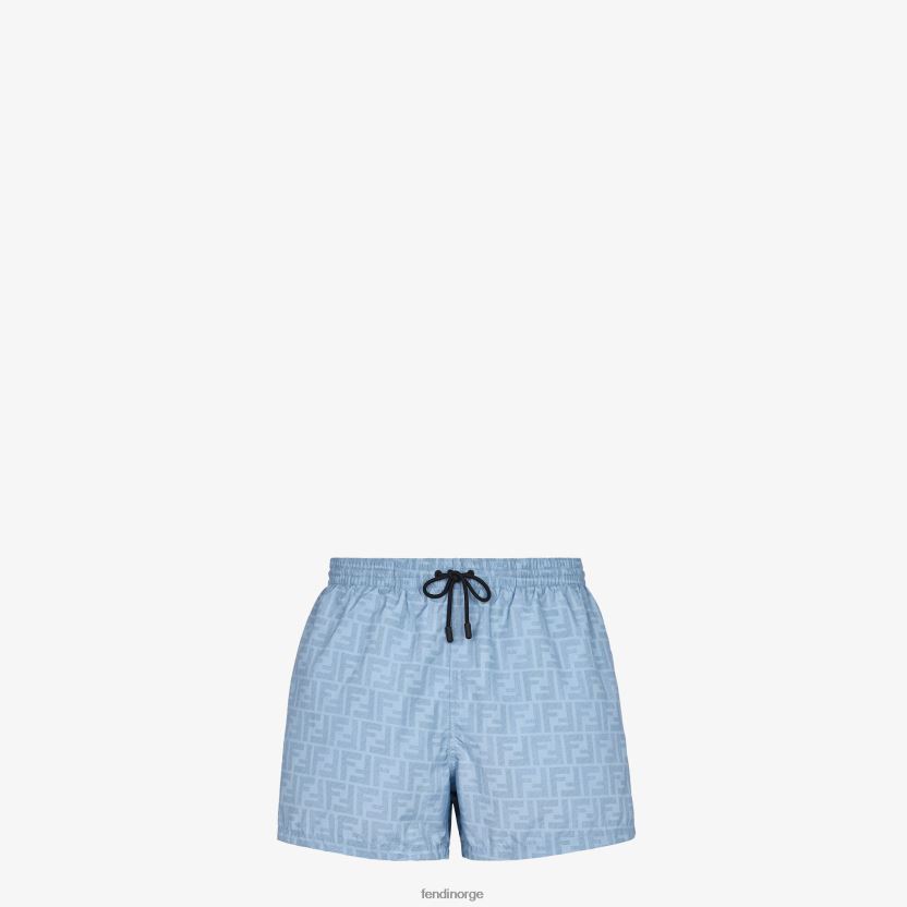Fendi menn nylonshorts NXB4XN1942 blå klær