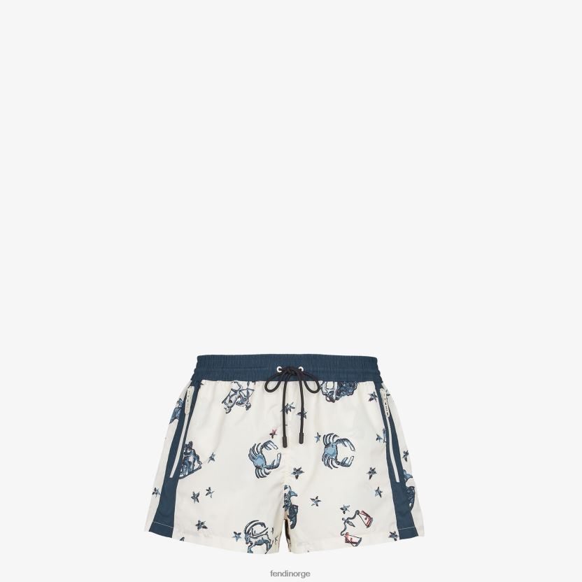 Fendi menn nylonshorts NXB4XN1955 flerfarget klær