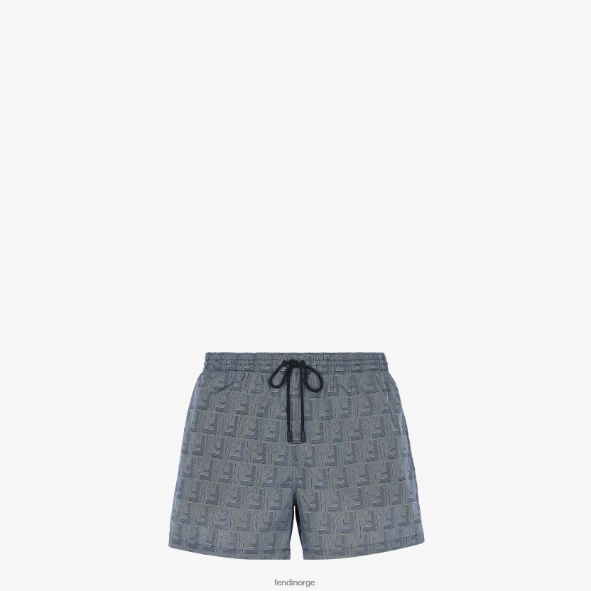 Fendi menn nylonshorts NXB4XN1959 blå klær