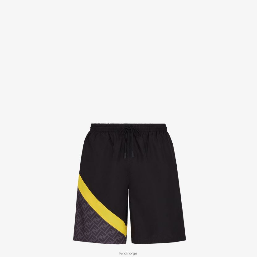 Fendi menn nylonshorts NXB4XN2015 svart klær