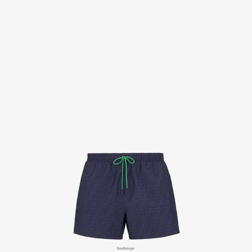 Fendi menn nylonshorts NXB4XN2027 blå klær