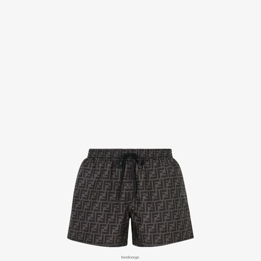Fendi menn tech stoffshorts NXB4XN1958 svart klær