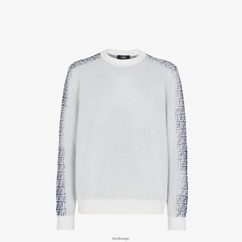 Fendi menn bomullsgenser NXB4XN2034 hvit klær