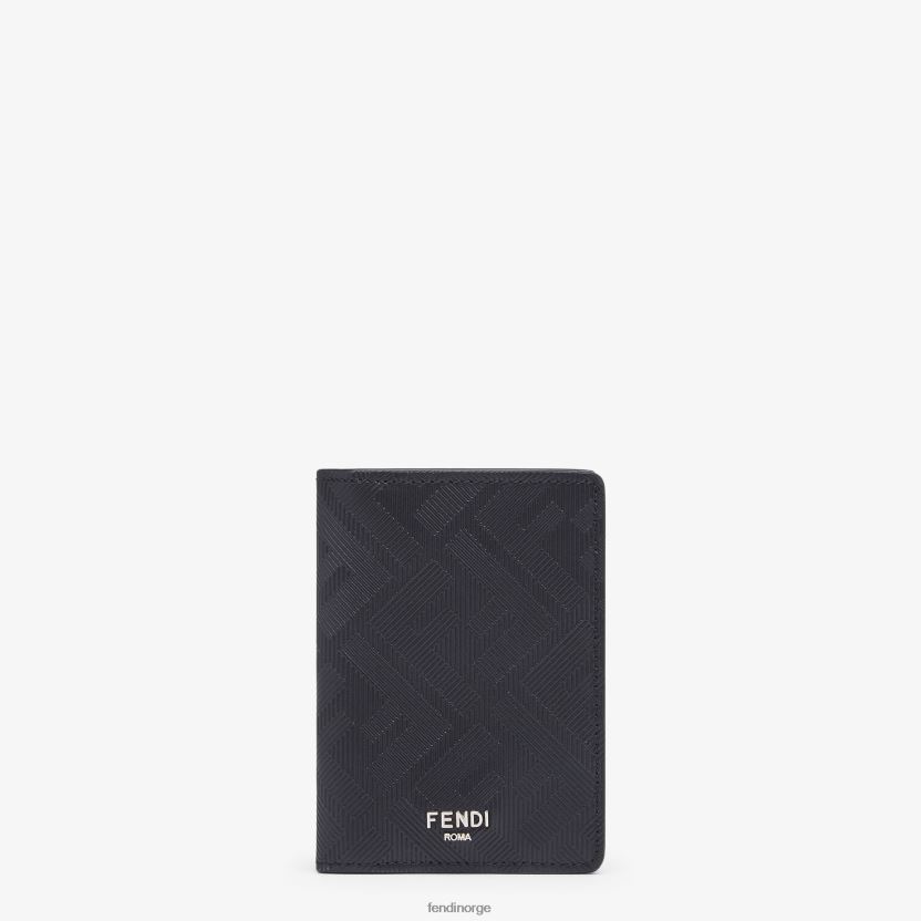 Fendi menn ff skinnkortholder NXB4XN2599 svart tilbehør