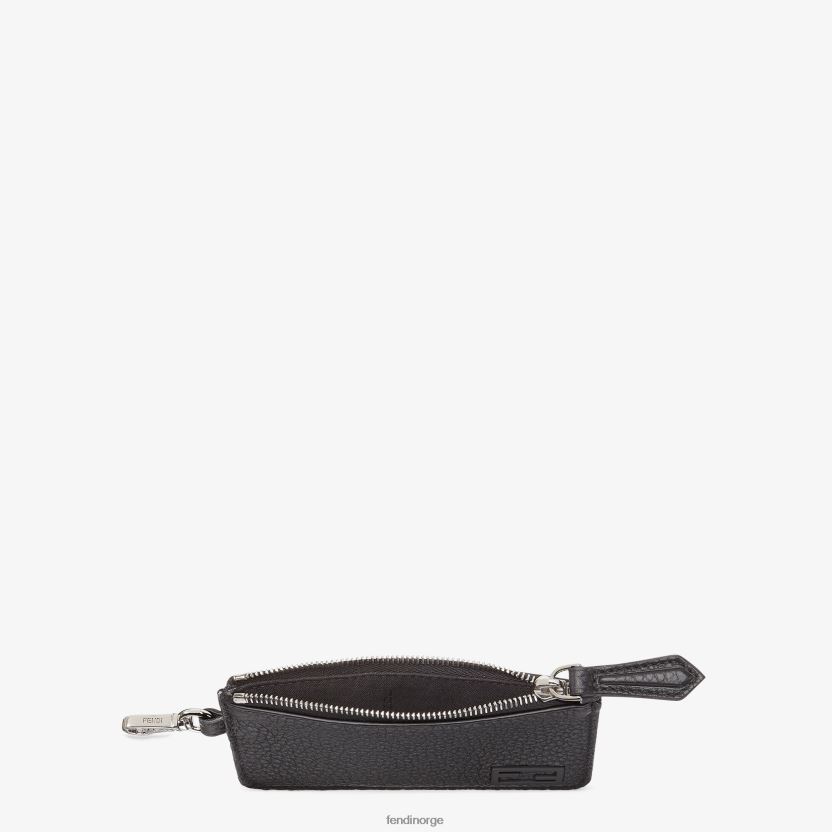 Fendi menn kortholder i skinn NXB4XN2653 svart tilbehør