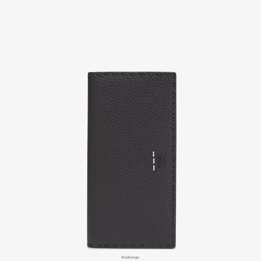 Fendi menn kontinental romersk skinn NXB4XN2683 svart tilbehør