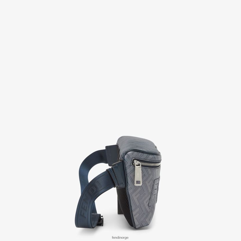 Fendi menn belteveske i skinn med stripet ff-trykk NXB4XN1793 flerfarget tilbehør