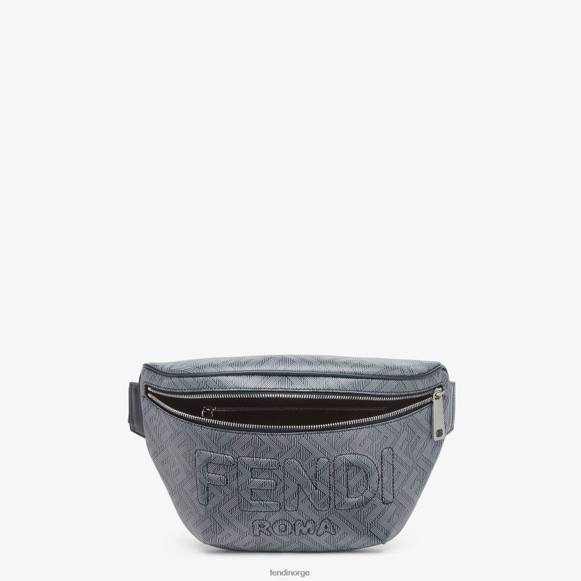 Fendi menn belteveske i skinn med stripet ff-trykk NXB4XN1793 flerfarget tilbehør