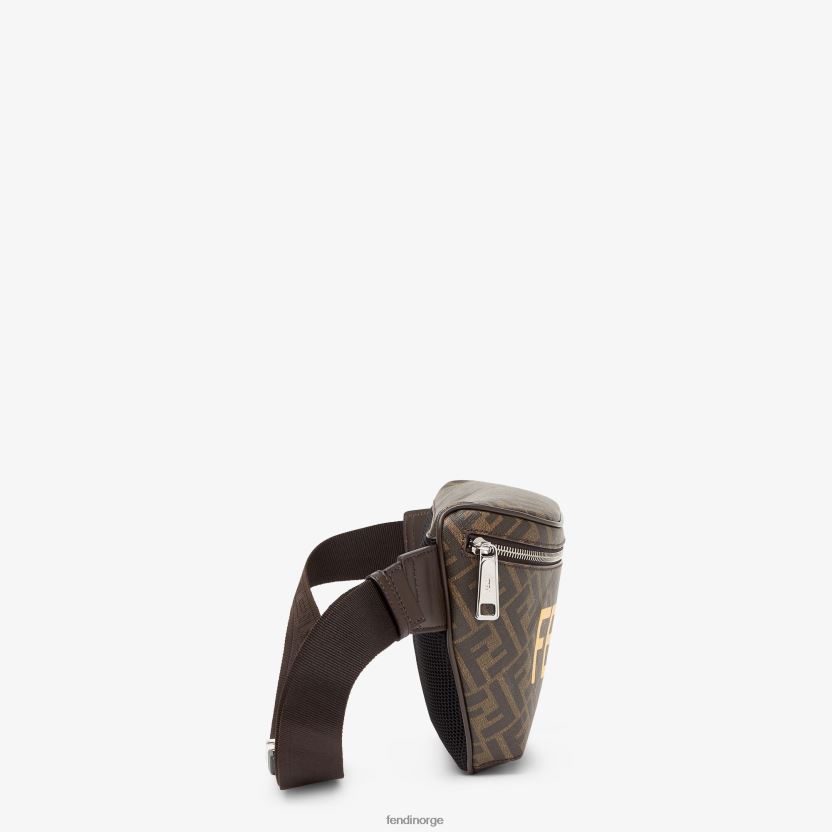 Fendi menn ff belteveske i stoff NXB4XN1857 brun tilbehør