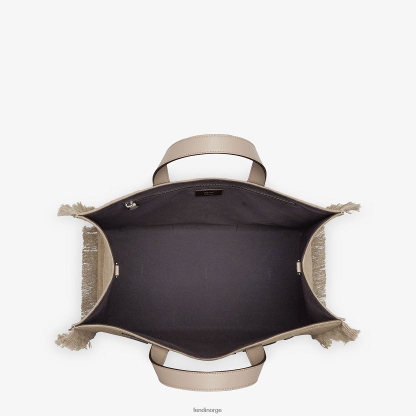 Fendi menn ff stoffpose med frynser NXB4XN1847 beige tilbehør