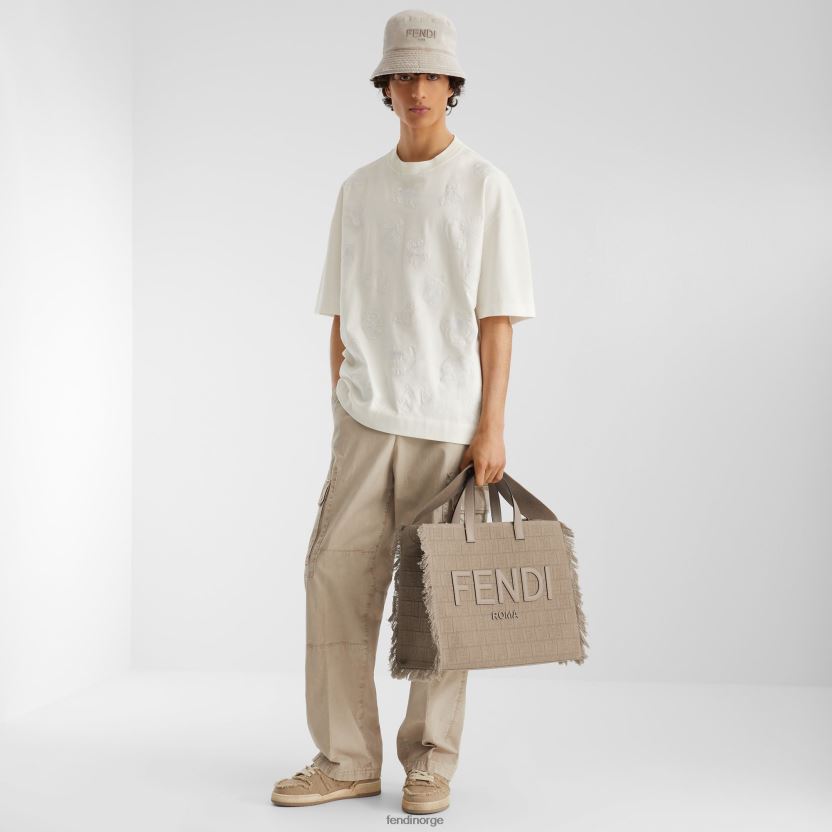 Fendi menn ff stoffpose med frynser NXB4XN1847 beige tilbehør