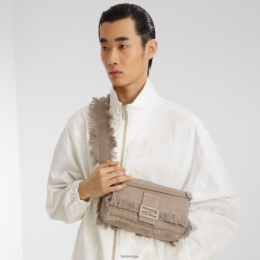 Fendi menn ff stoffpose med frynser NXB4XN1848 beige tilbehør