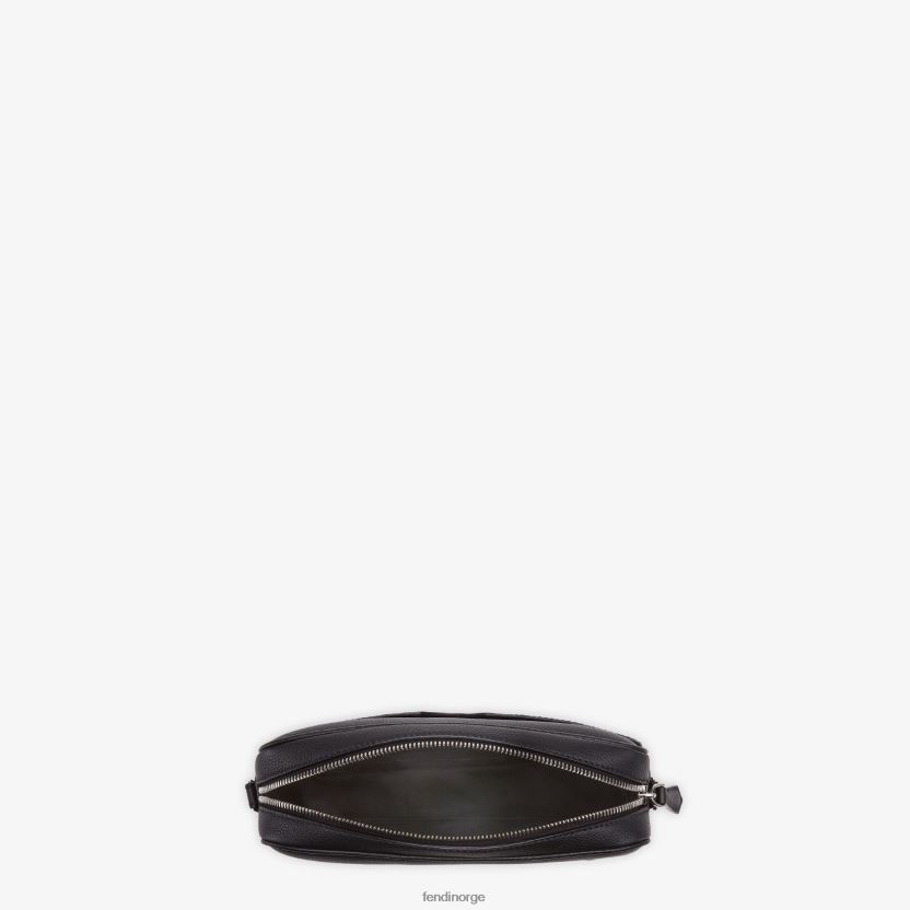 Fendi menn kameraveske i skinn lærveske NXB4XN1839 svart tilbehør