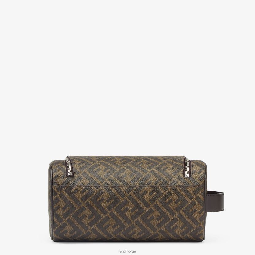 Fendi menn sminkeveske i stoff NXB4XN2490 brun tilbehør