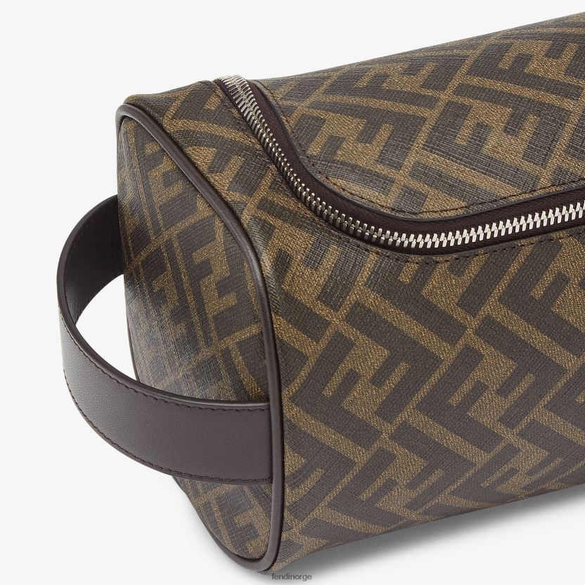 Fendi menn sminkeveske i stoff NXB4XN2490 brun tilbehør