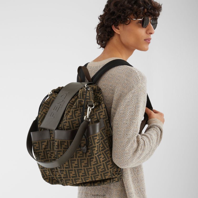 Fendi menn ff ryggsekk i jacquardstoff NXB4XN1874 flerfarget tilbehør