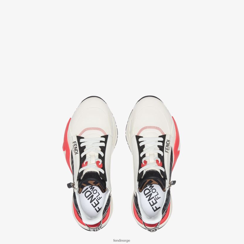 Fendi menn Lunar new year capsule skinn lave topper NXB4XN2306 hvit sko