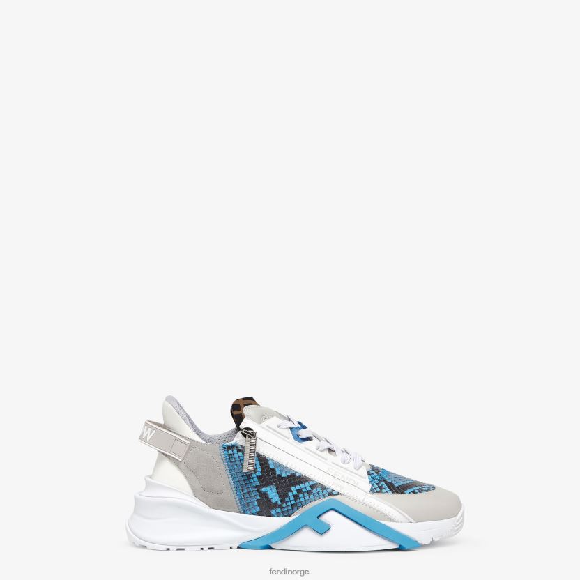 Fendi menn elaphe lave topper NXB4XN2294 lyse blå sko