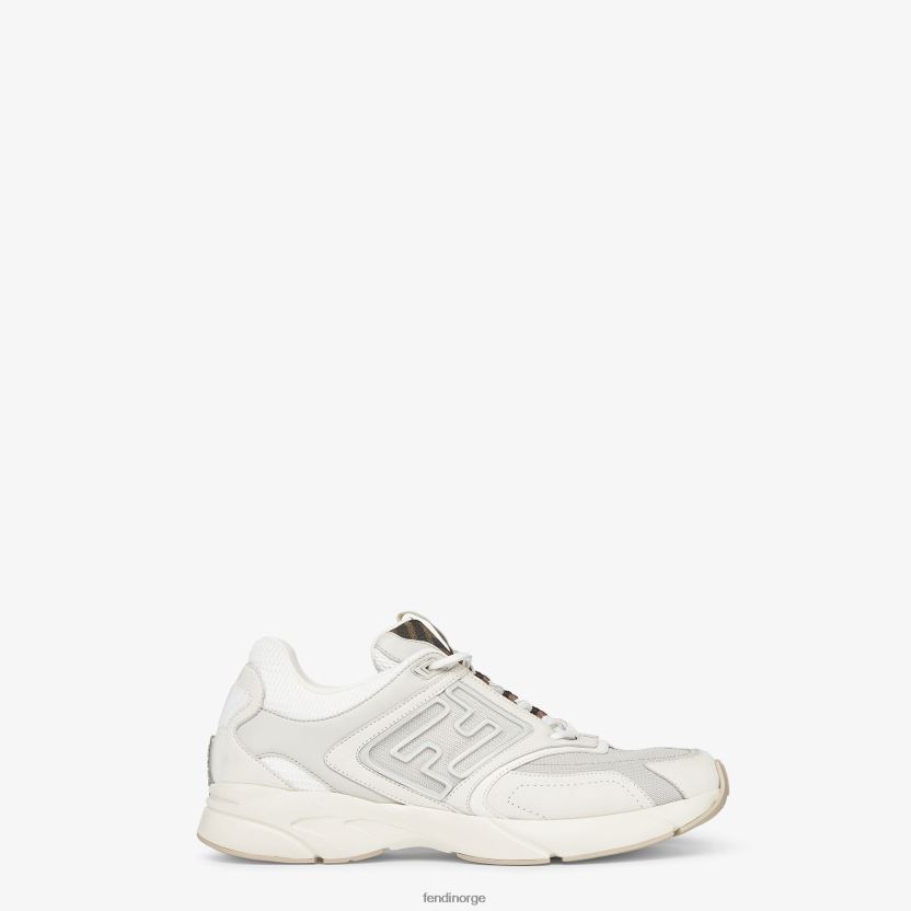 Fendi menn nubuck-skinn lave topper NXB4XN2301 hvit sko