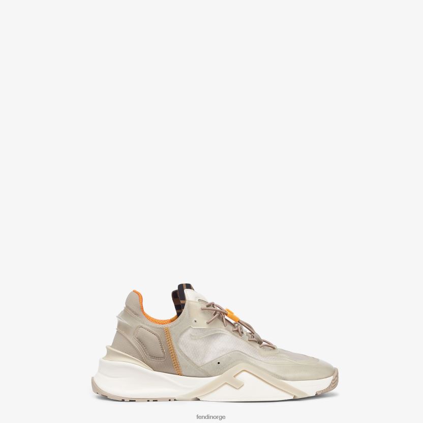 Fendi menn nylon lave topper NXB4XN2291 beige sko