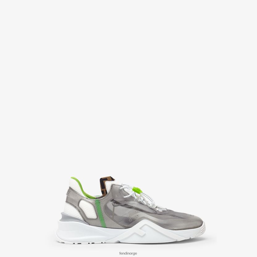 Fendi menn nylon lave topper NXB4XN2293 grå sko