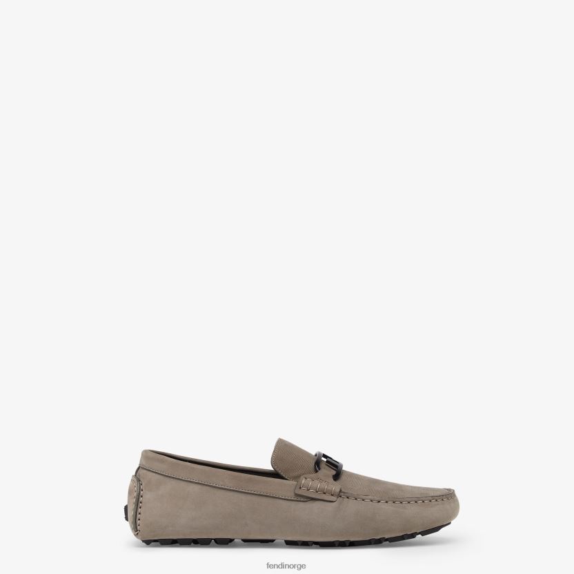 Fendi menn loafers i nubuck skinn NXB4XN2224 beige sko