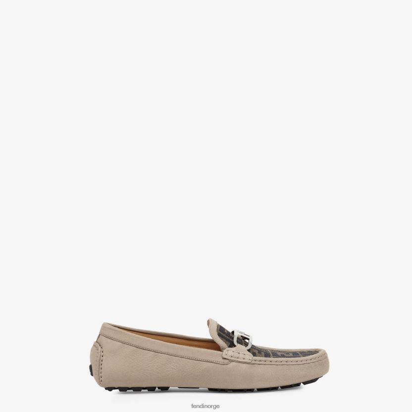 Fendi menn loafers i nubuck skinn NXB4XN2283 beige sko