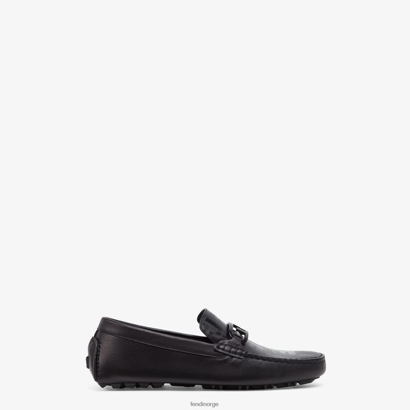 Fendi menn loafers i skinn NXB4XN2223 svart sko