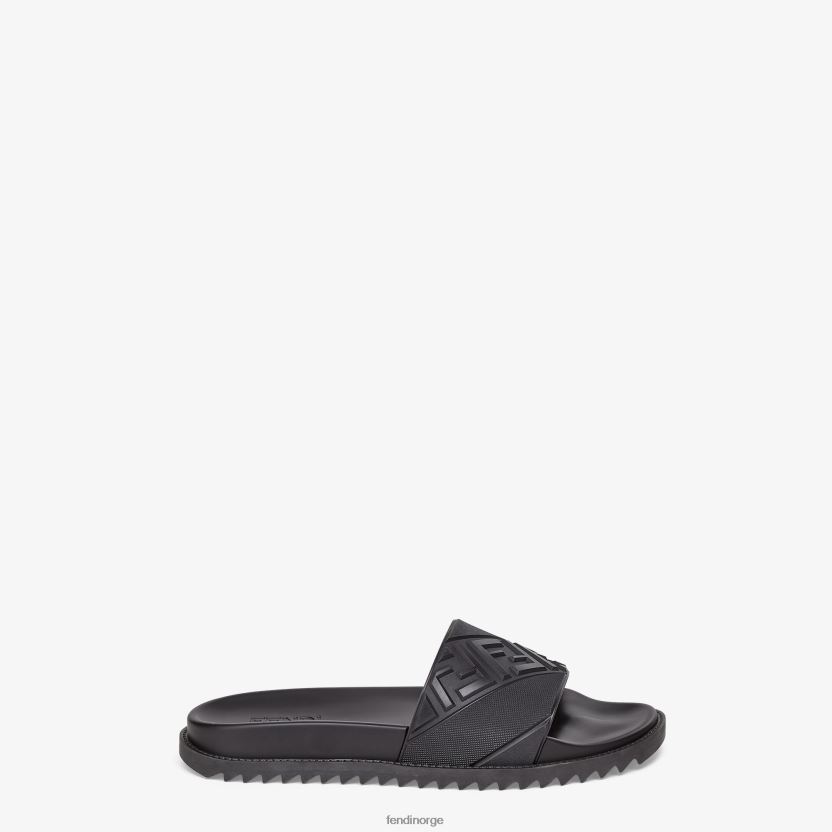 Fendi menn gummi fotseng NXB4XN2254 svart sko