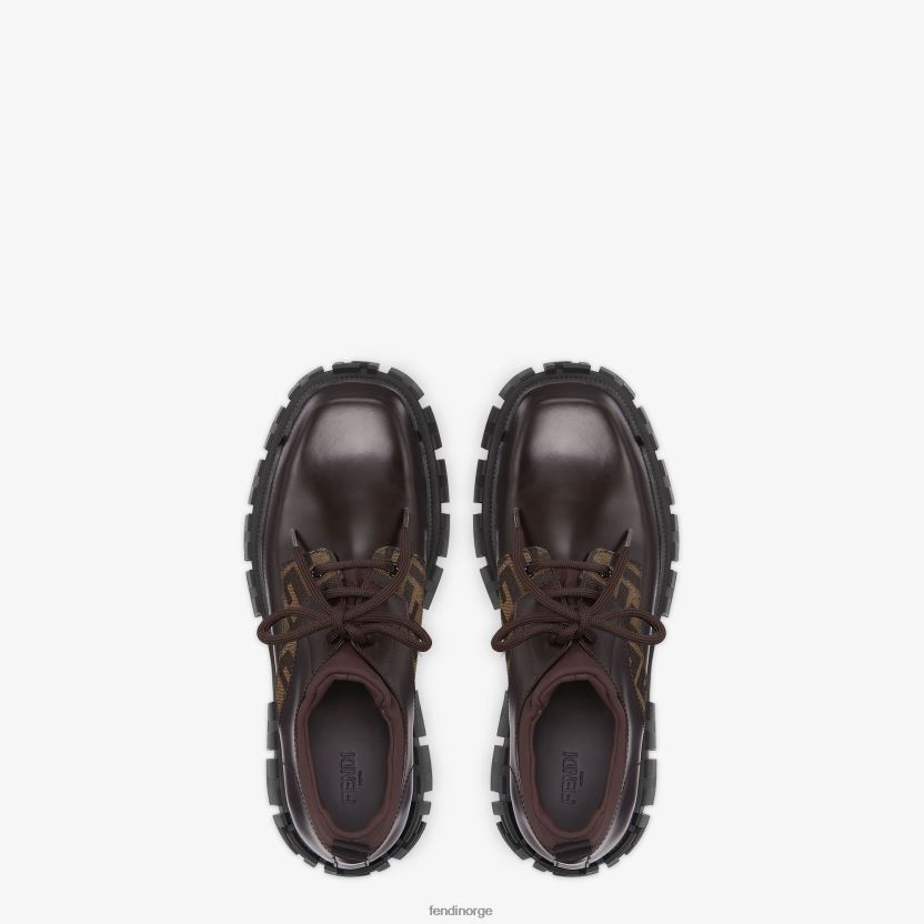 Fendi menn snøre i lær NXB4XN2310 brun sko