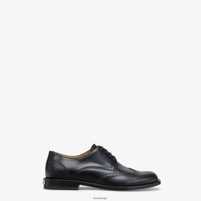 Fendi menn snørebånd i lær NXB4XN2300 svart sko