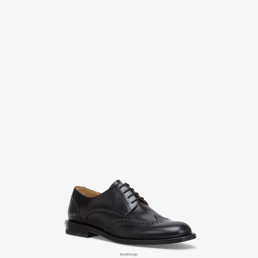Fendi menn snørebånd i lær NXB4XN2300 svart sko