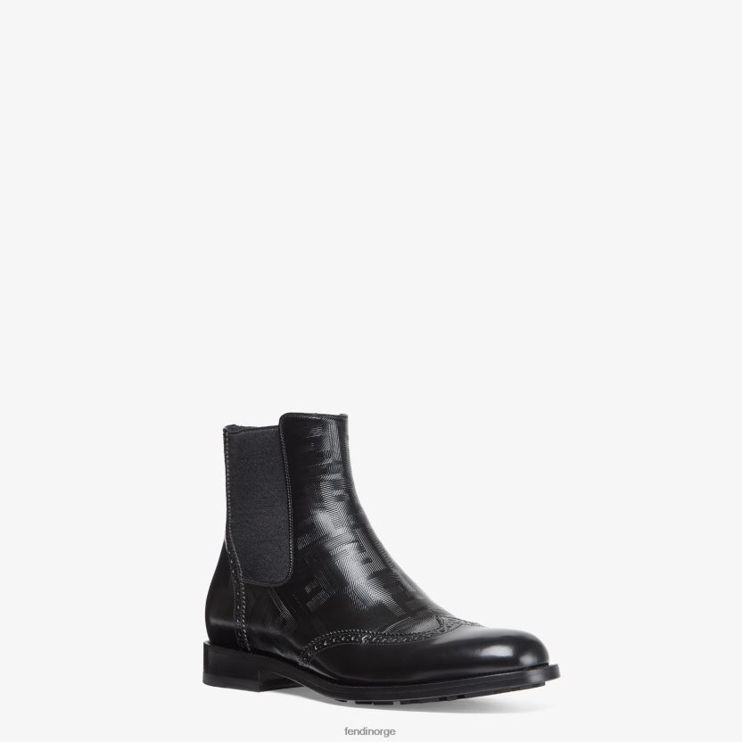 Fendi menn chelsea-støvler i skinn NXB4XN2311 svart sko