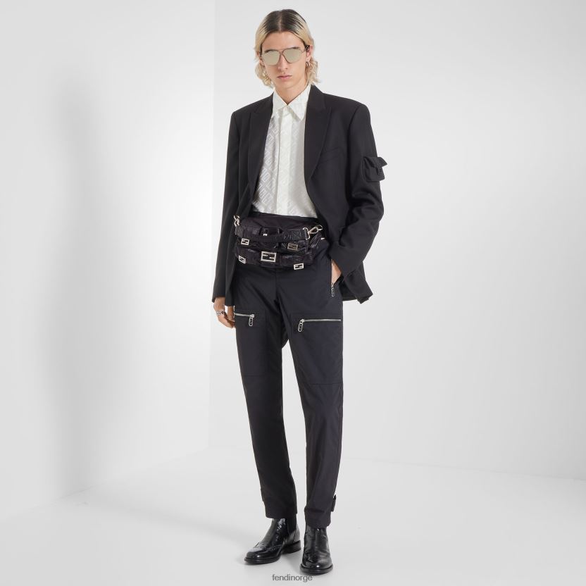 Fendi menn chelsea-støvler i skinn NXB4XN2311 svart sko